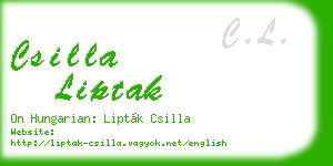 csilla liptak business card